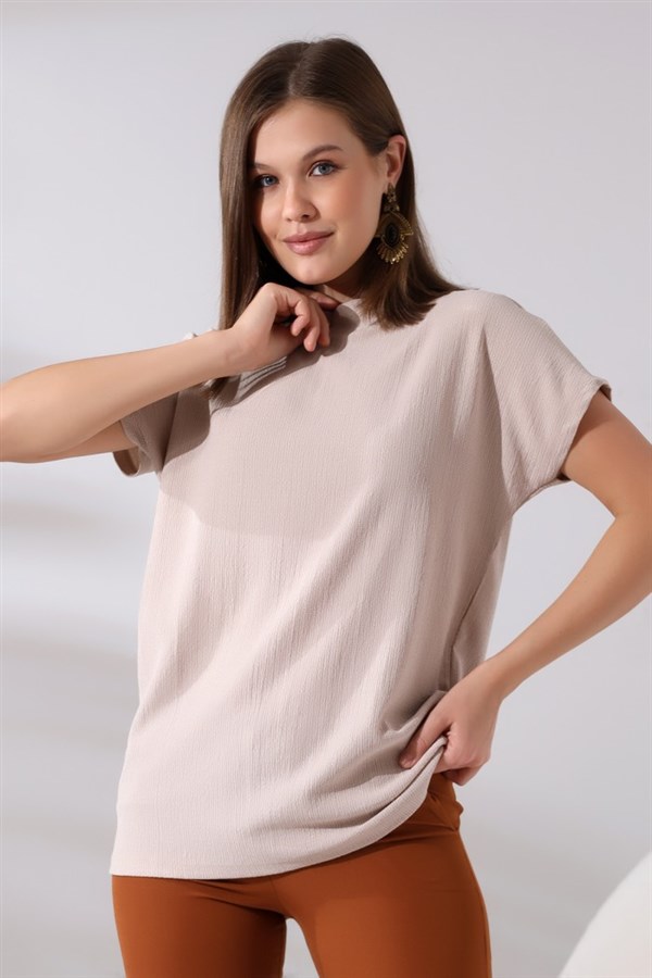 bürümcük dik yaka tişört