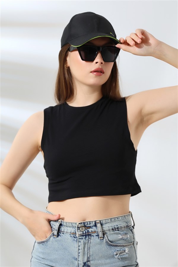 kolsuz geniş crop atlet